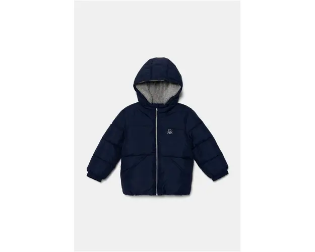 United Colors of Benetton geaca copii culoarea albastru marin, 2WU0GN035