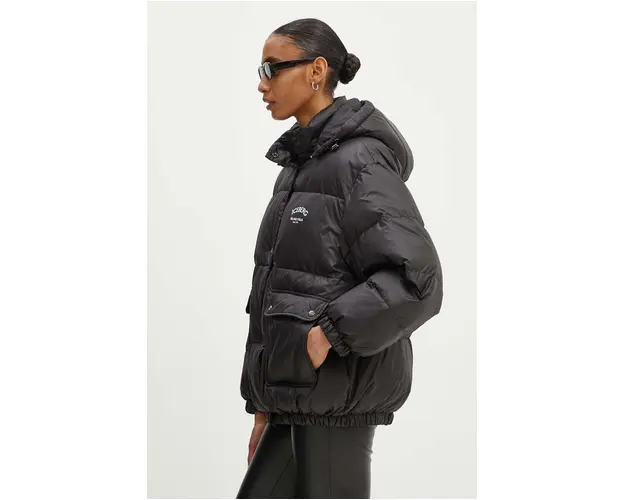 Iceberg geaca de puf femei, culoarea negru, de iarna, oversize, J041 6405