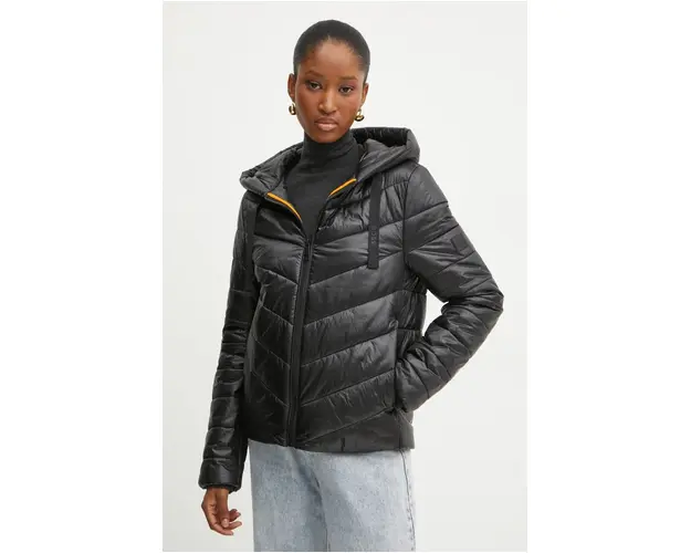 Boss Orange geaca femei, culoarea negru, de iarna, 50527825