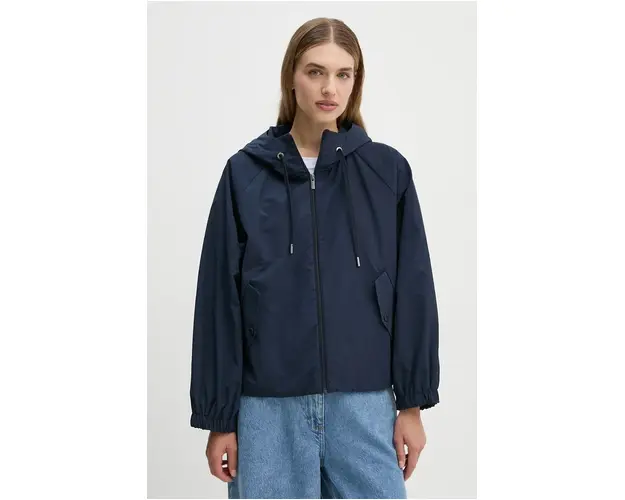 Weekend Max Mara geaca femei, culoarea albastru marin, de tranzitie, oversize, 2425026031600