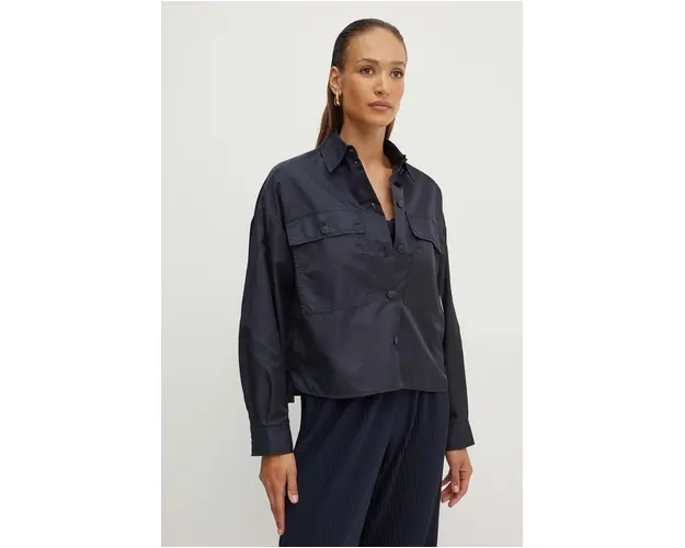 Weekend Max Mara geaca femei, culoarea albastru marin, de tranzitie, 2425026041600