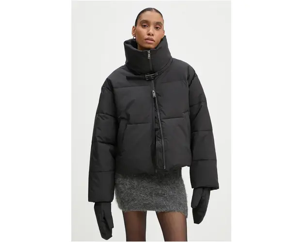 Gestuz geaca femei, culoarea negru, de iarna, oversize, 10909184