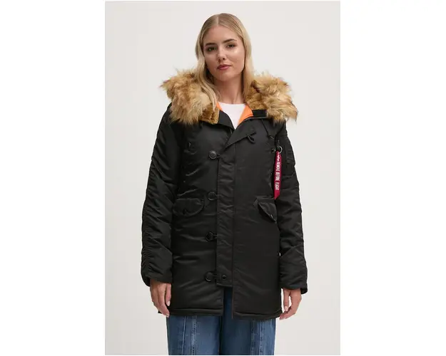 Alpha Industries geaca N-3B VF 59 Wmn femei, culoarea negru, de iarna, 113007
