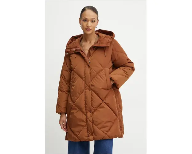 Weekend Max Mara geaca de puf femei, culoarea maro, de iarna, 2425496092600