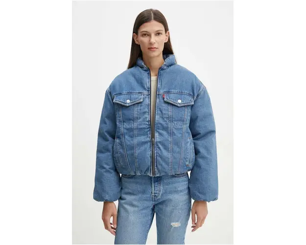 Levi's geaca jeans femei, de iarna, A8748