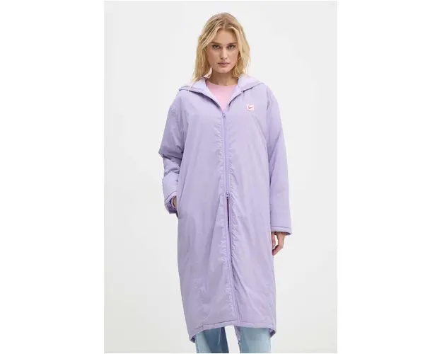 American Vintage geaca femei, culoarea violet, de tranzitie, ZOT17CH24
