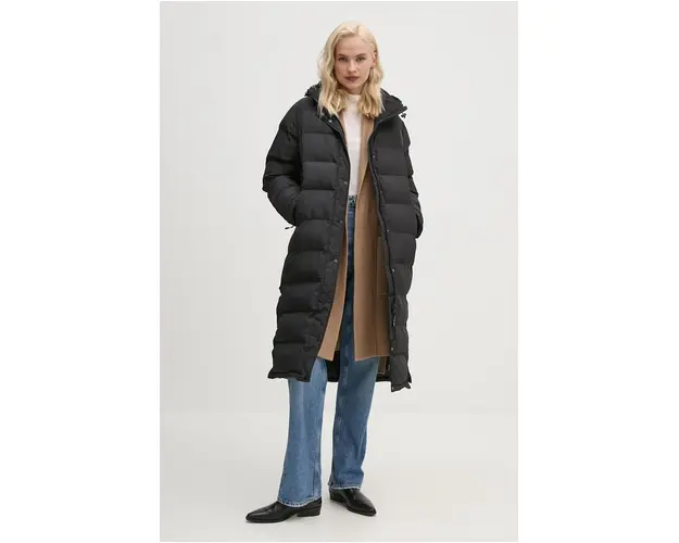 Pepe Jeans geaca BIBI LONG femei, culoarea negru, de iarna, PL402437