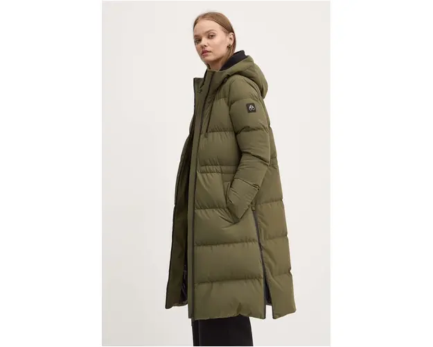 MOOSE KNUCKLES geaca de puf femei, culoarea verde, de iarna, M34LP226