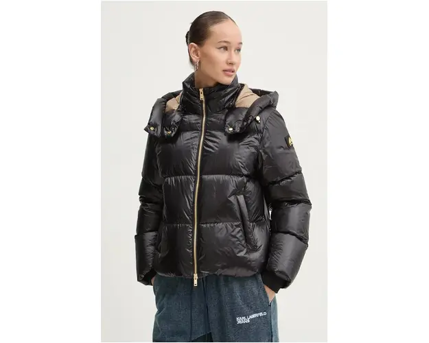 MOOSE KNUCKLES geaca de puf femei, culoarea negru, de iarna, M34LJ148G