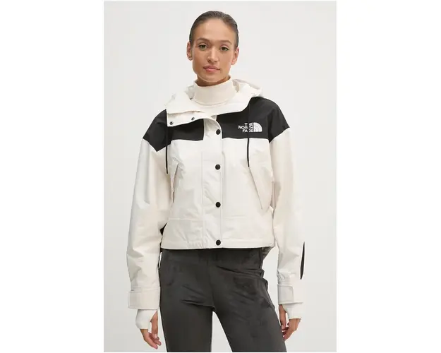 The North Face geaca Reign on Jacket femei, culoarea bej, de tranzitie, NF0A8BCHROU1