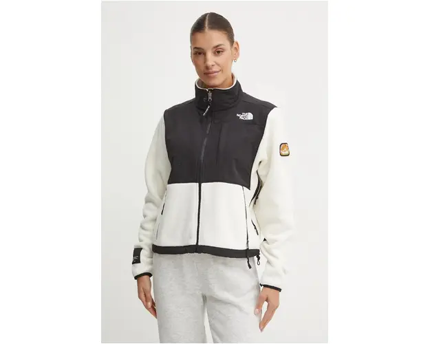 The North Face geaca Retro Denali femei, culoarea bej, de tranzitie, NF0A88YRBIX1