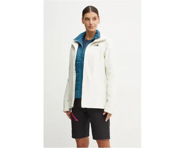 The North Face jacheta de exterior Inlux Triclimate culoarea bej, NF0A4SVJ7XI1