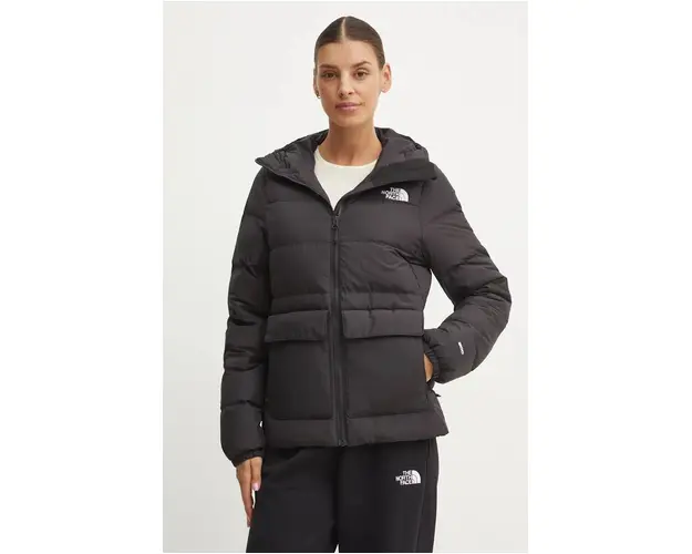 The North Face geaca de puf Gotham femei, culoarea negru, de iarna, NF0A84IW4H01