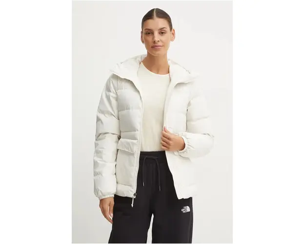 The North Face geaca de puf Gotham femei, culoarea bej, de iarna, NF0A84IWQLI1