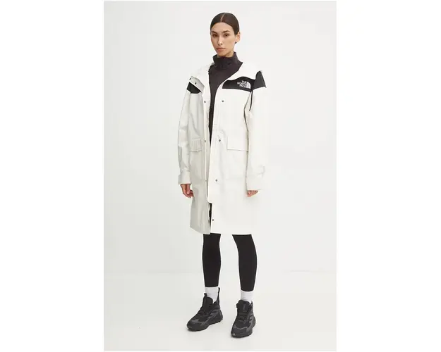 The North Face geaca Reign on Park femei, culoarea bej, de tranzitie, NF0A8BCJROU1