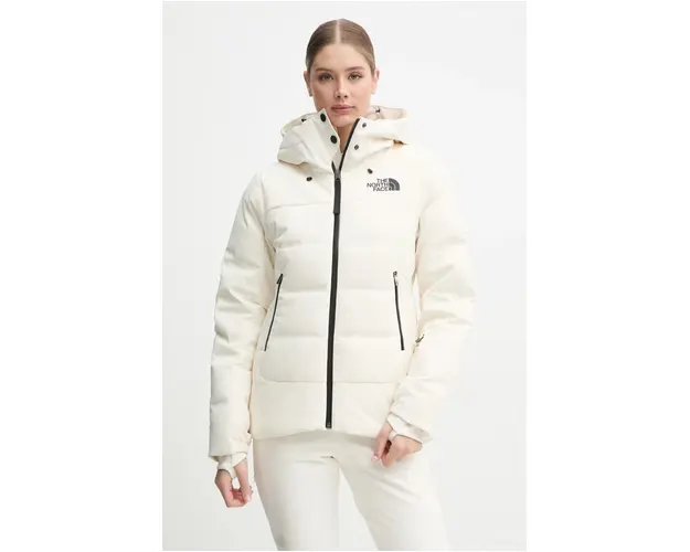 The North Face geaca de puf Cirque culoarea bej, NF0A87WSQLI1