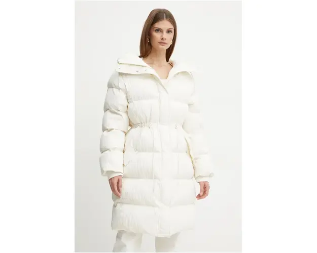 BOSS geaca femei, culoarea bej, de iarna, 50524027