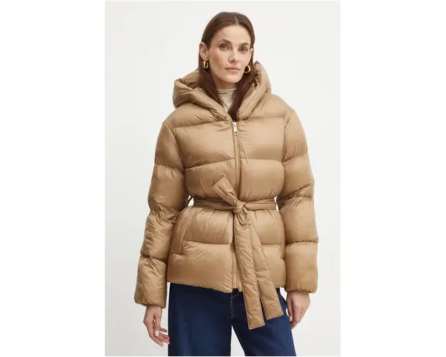 BOSS geaca femei, culoarea bej, de iarna, 50524578