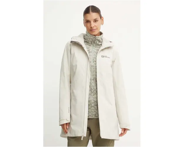 Jack Wolfskin jacheta de exterior Heidelstein culoarea gri, 1115681