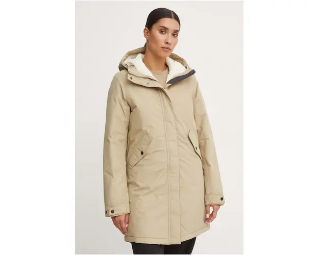 Jack Wolfskin geaca Talforst femei, culoarea verde, de iarna, 1116041