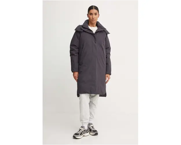 Jack Wolfskin geaca de puf Luisenplatz femei, culoarea gri, de iarna, 1116121