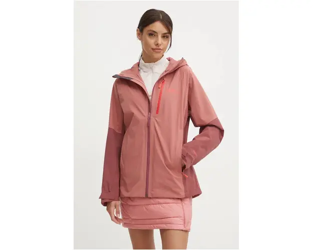 Jack Wolfskin jacheta de exterior Eagle Peak 2L culoarea roz, A61825