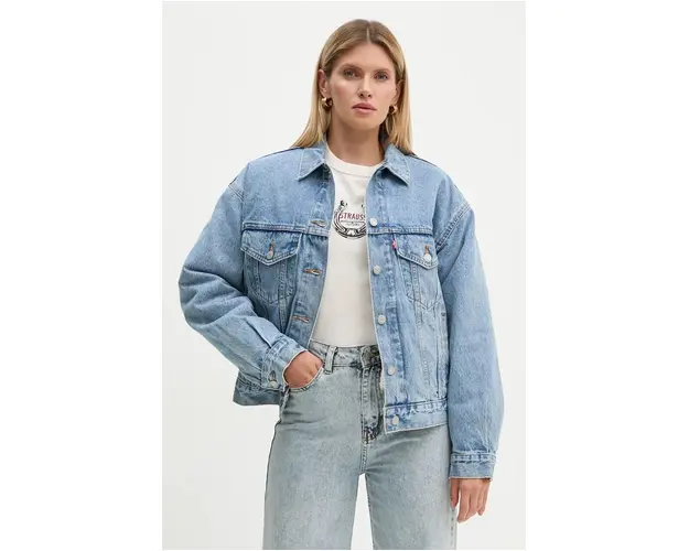 Levi's geaca jeans femei, de tranzitie, oversize, A8747