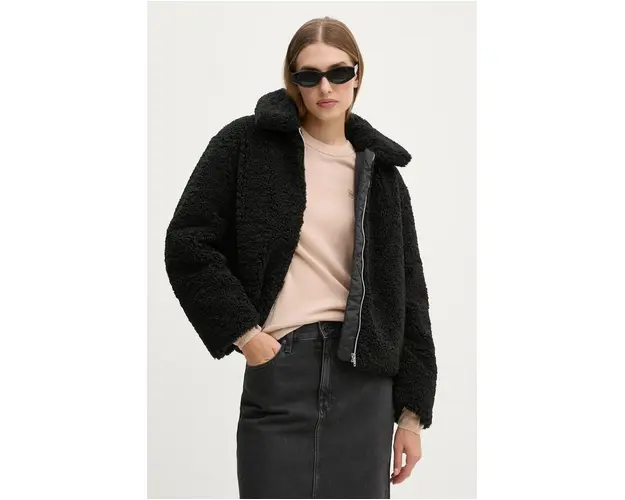 Levi's geaca femei, culoarea negru, de tranzitie, A8814