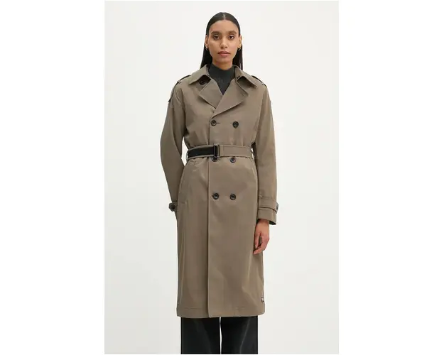 G-Star Raw trenci femei, culoarea verde, de tranzitie, D25197-D728