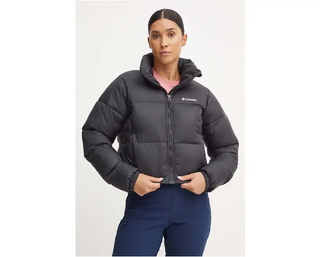 Columbia geaca Puffect Colorblock femei, culoarea negru, de iarna, 2088501