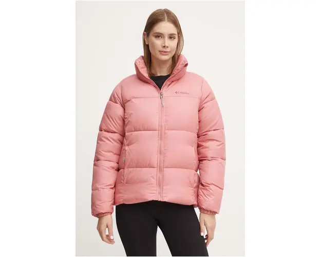 Columbia geaca Puffect femei, culoarea roz, de iarna, 2090291