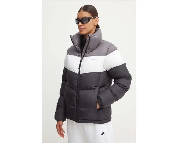Columbia geaca Puffect Colorblock femei, culoarea negru, de iarna, 2088481