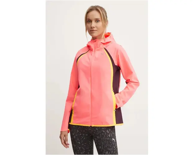 Puma geaca de ploaie Ultraweave Raincell femei, culoarea roz, de tranzitie, 525753