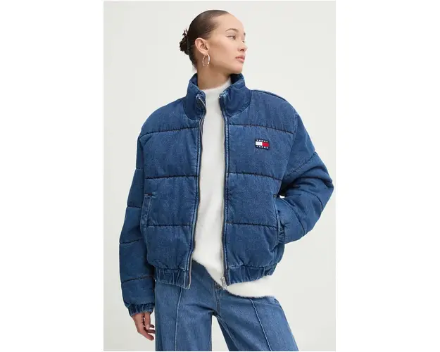 Tommy Jeans geaca jeans femei, de iarna, DW0DW19632