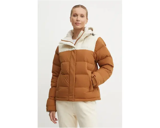 Columbia geaca de puf Bulo Point III Down femei, culoarea maro, de iarna, 2085061