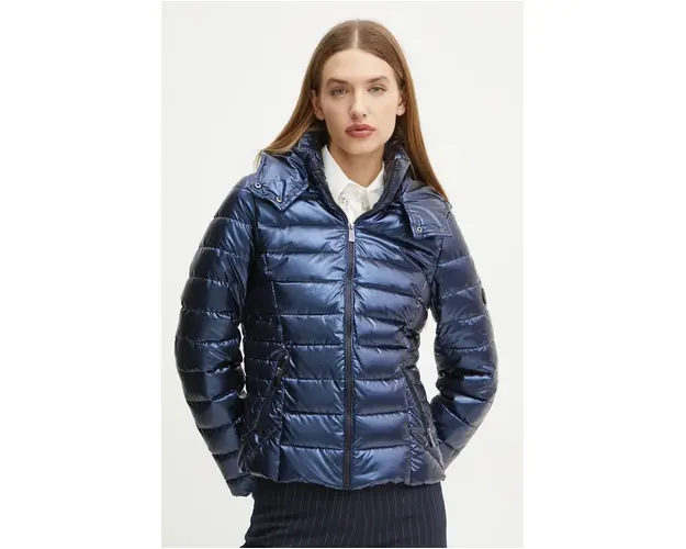 Morgan geaca GELOLA femei, culoarea albastru marin, de tranzitie, GELOLA