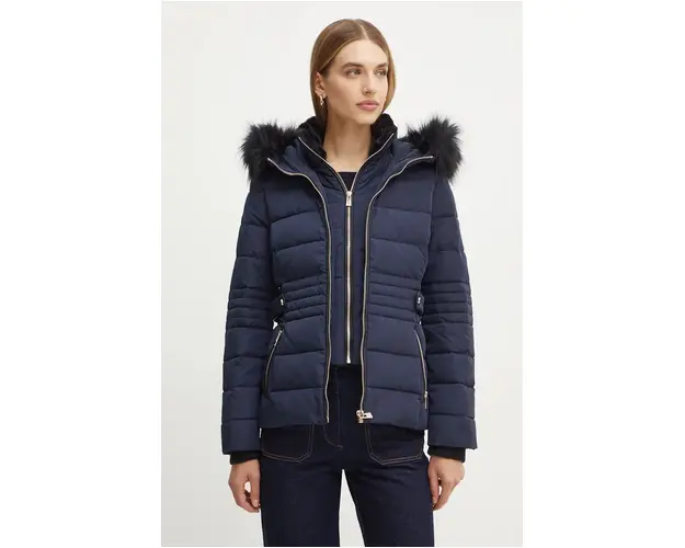 Morgan geaca GIPITI femei, culoarea albastru marin, de iarna, GIPITI