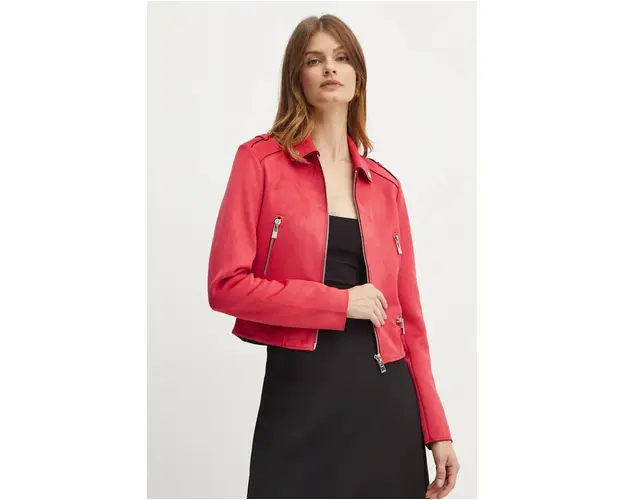 Morgan geaca ramones GSUD femei, culoarea rosu, de tranzitie, GSUD