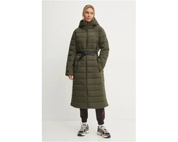 Didriksons geaca KLEO femei, culoarea verde, de iarna, 505404