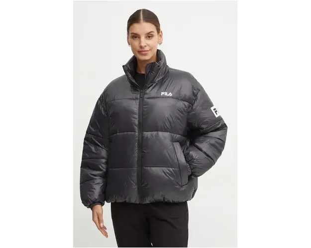 Fila geaca Lepe femei, culoarea negru, de iarna, oversize, FAW0904