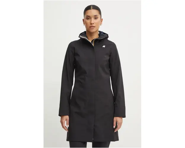 K-Way geaca femei, culoarea negru, de tranzitie, K21489W