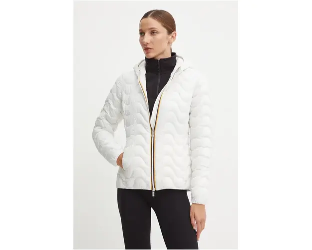 K-Way geaca femei, culoarea alb, de tranzitie, K5126IW