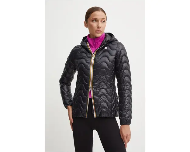 K-Way geaca femei, culoarea negru, de tranzitie, K5126IW