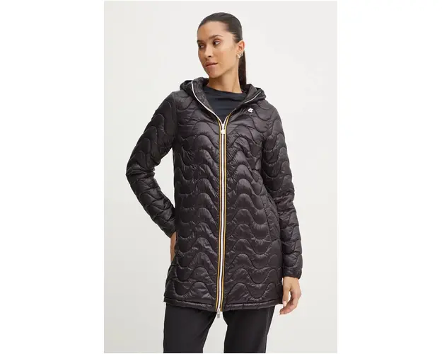 K-Way geaca femei, culoarea negru, de tranzitie, K3112SW