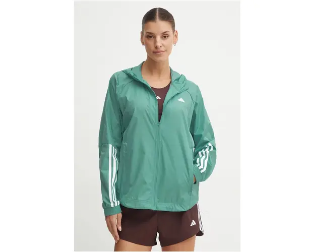 adidas Performance windbreaker Hyperglam culoarea turcoaz, de tranzitie, IX3215