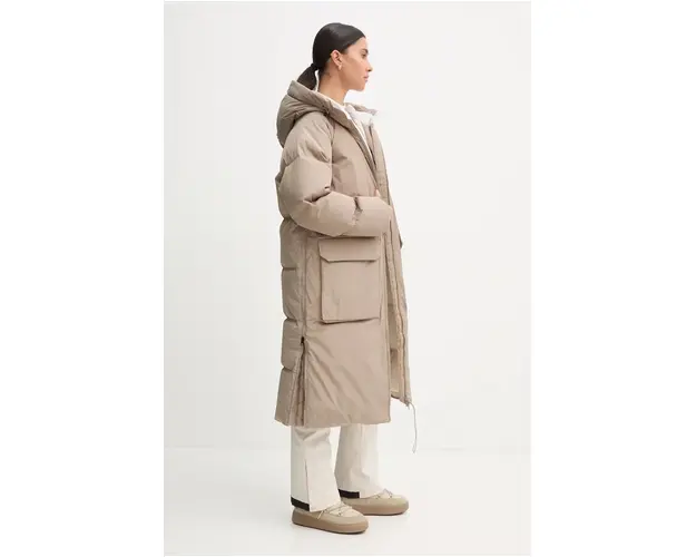 Peak Performance geaca de puf Bluebird femei, culoarea bej, de iarna, G79926