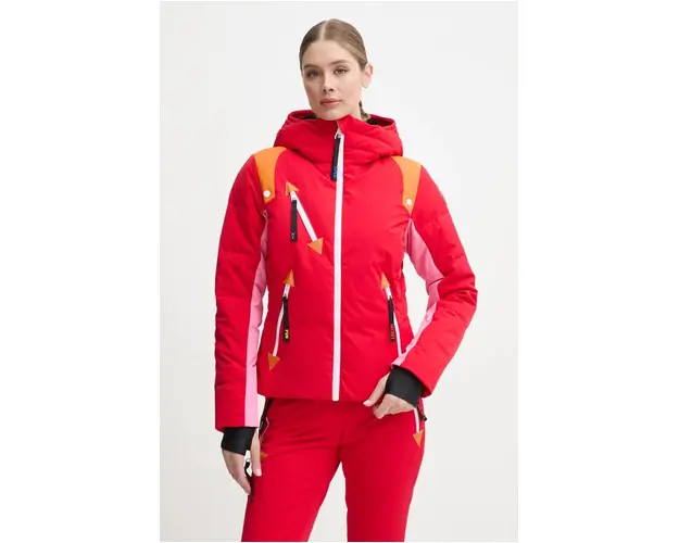 Rossignol geaca de schi din puf Pilot x JCC culoarea rosu, RLNWJ30