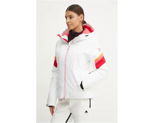 Rossignol geaca de schi Strawpile culoarea alb, RLNWJ09