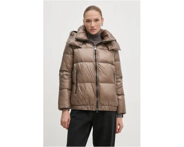 Hetrego geaca de puf ROSE femei, culoarea verde, de iarna, oversize, 8N723