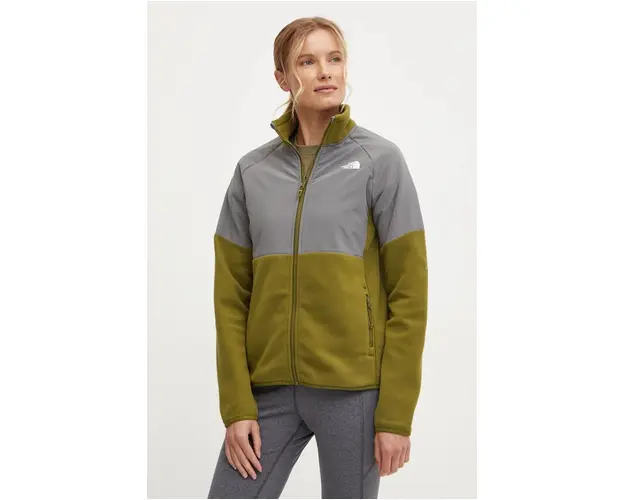 The North Face hanorac Glacier Heavyweight culoarea verde, modelator, NF0A89JA4OS1